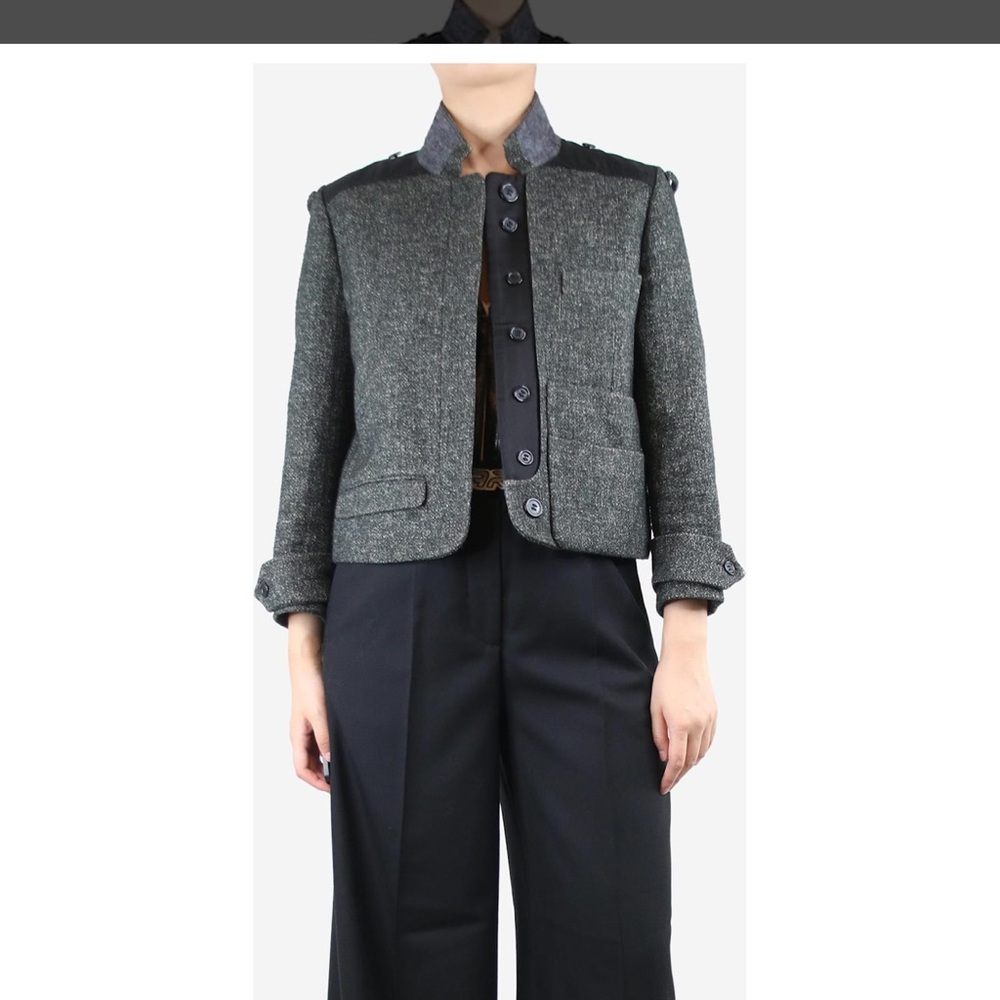 Chloe by Phoebe Philo Tweed napoleon jacket - Picture 2 of 7